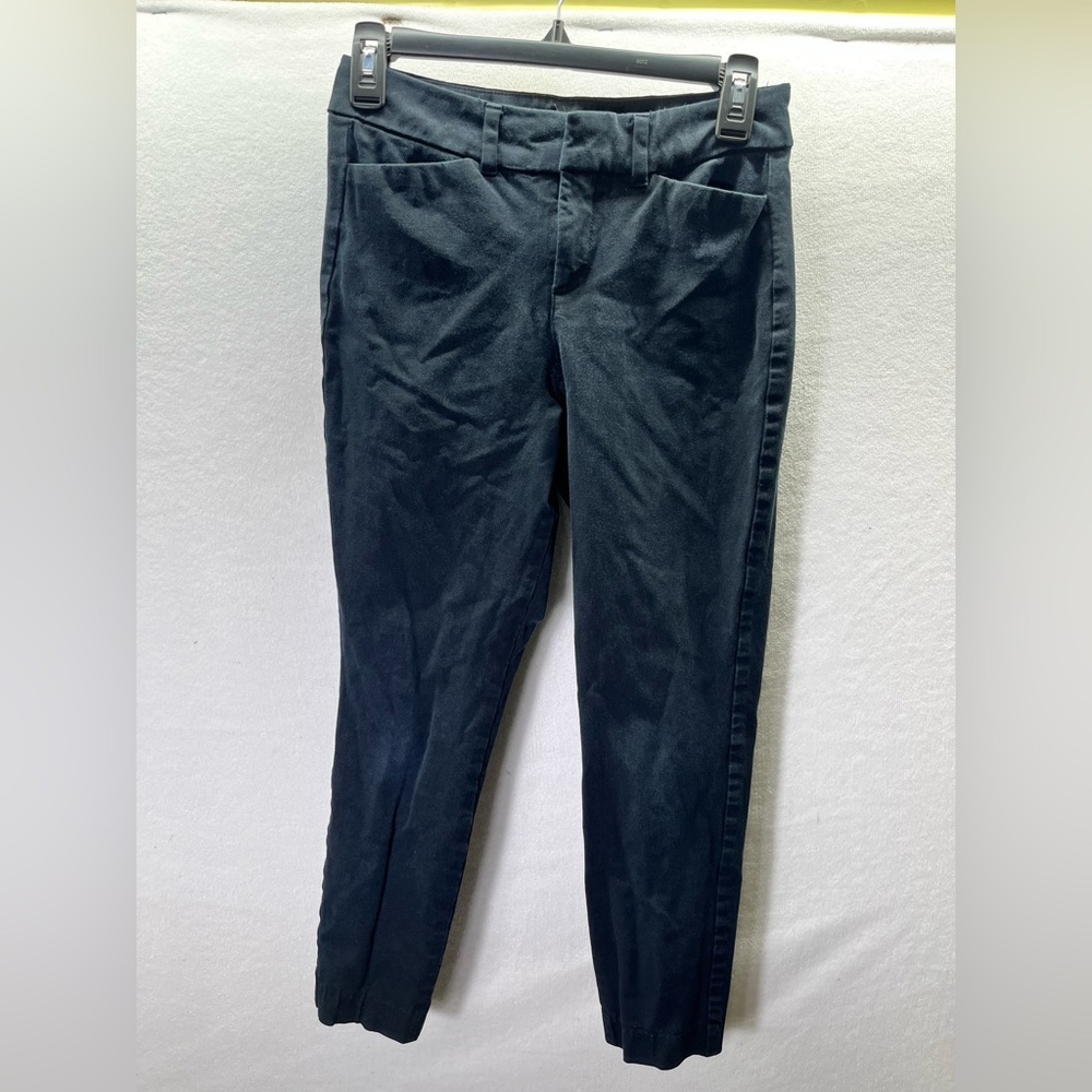 Old Navy High Rise Pixie Skinny Smooth Pocket‎ Pants Womens 2 Black Casual 2432